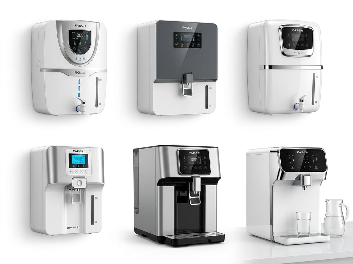 Faber RO water purifier models Pune — Crystal Plus, Ruby, Platina, Galaxy, Superb — service by AquaguardService