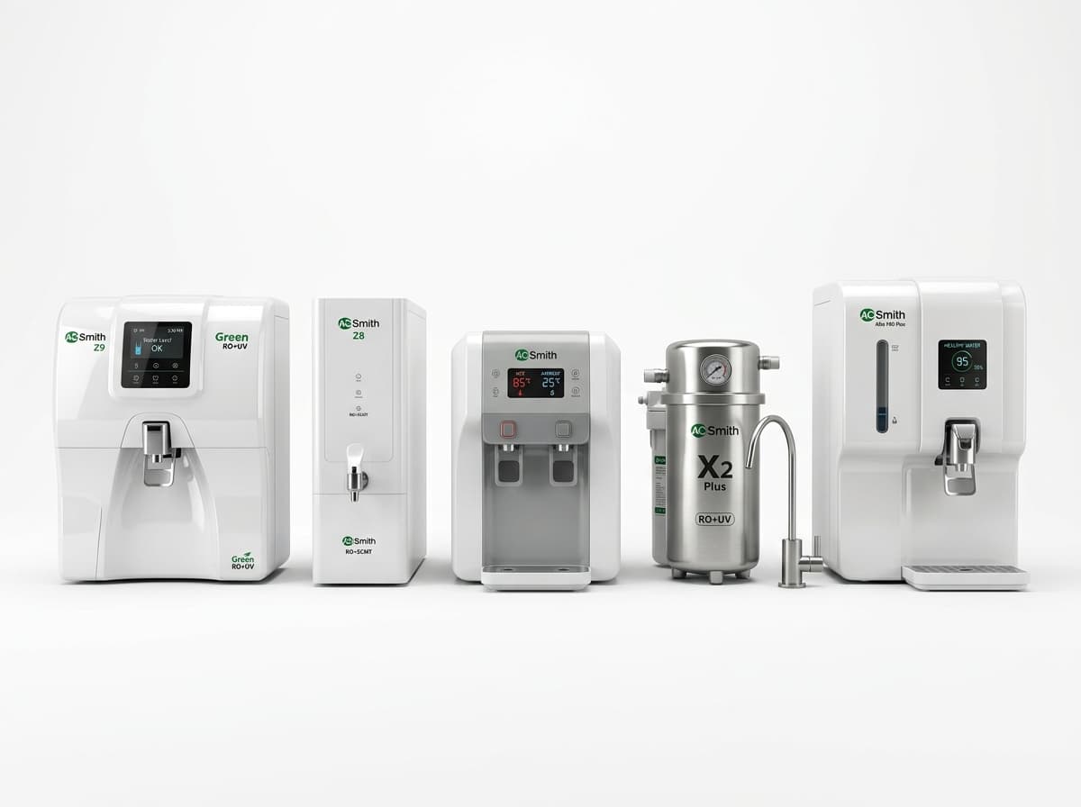 AO Smith water purifier models Pune — Z9 Green RO+UV, Z8 Green RO+SCMT, X7 hot ambient, X2 Plus, Alto 700 Plus — service by AquaguardService