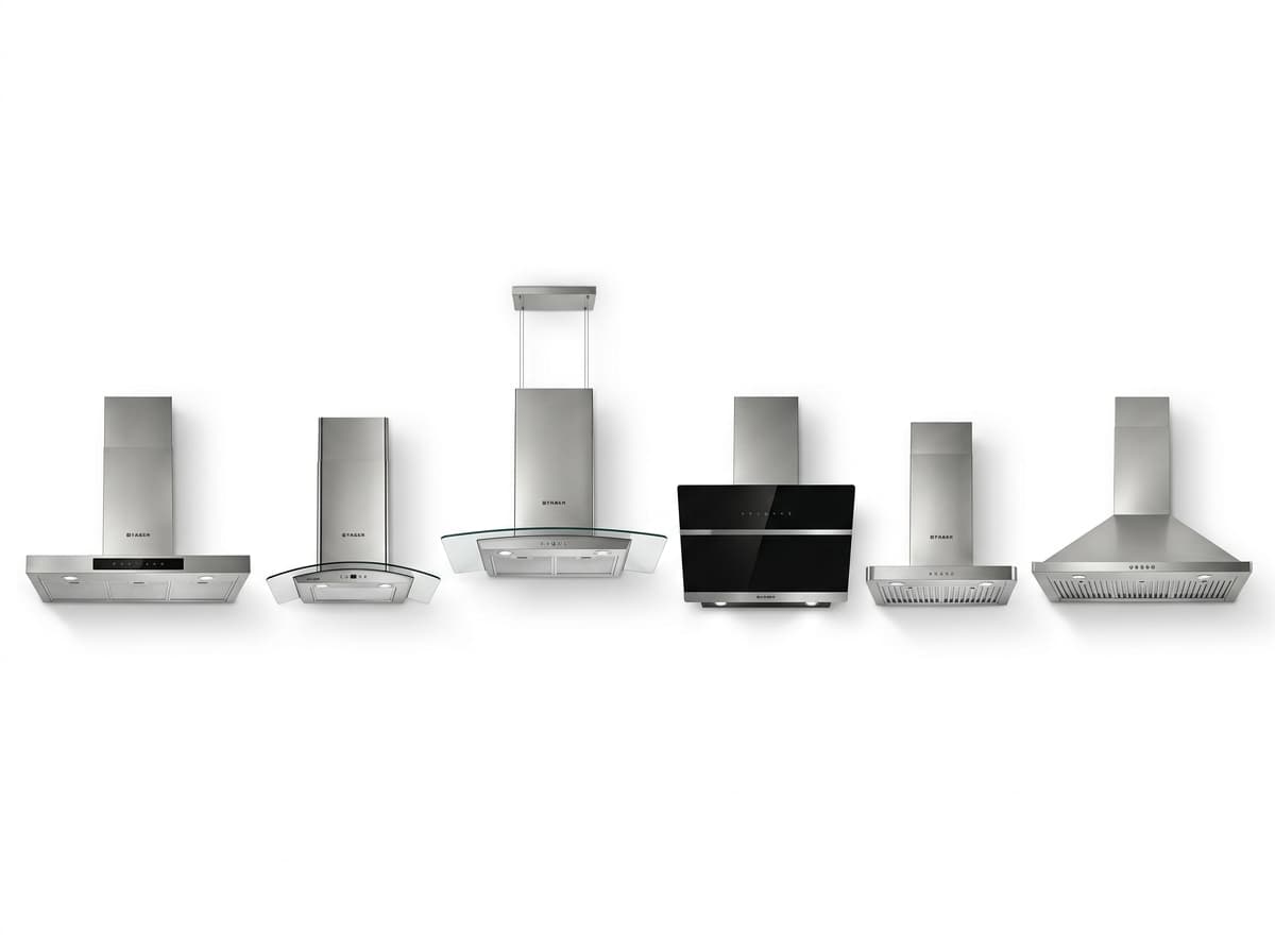 Faber kitchen chimney models Pune — Premia, Hood Glass, Zest, Python, Glassy — chimney repair service by AquaguardService