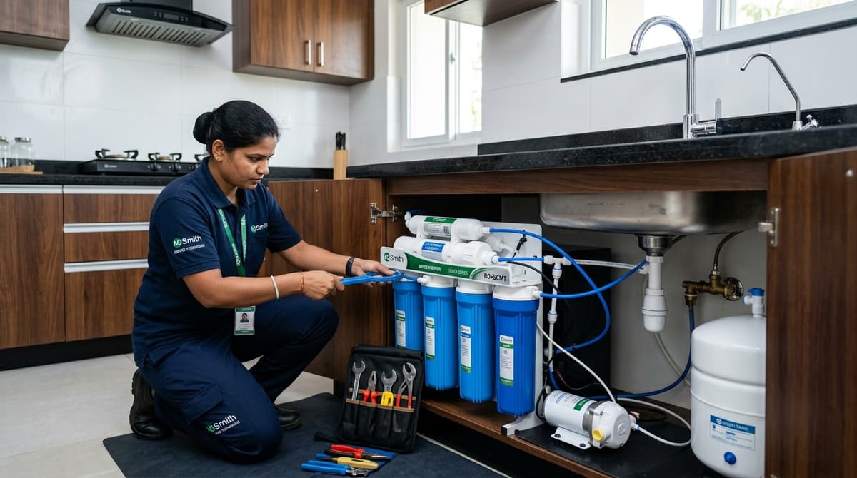 AO Smith RO service technician in Pune