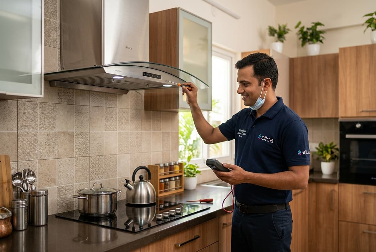 Elica kitchen chimney repair service technician Pune
