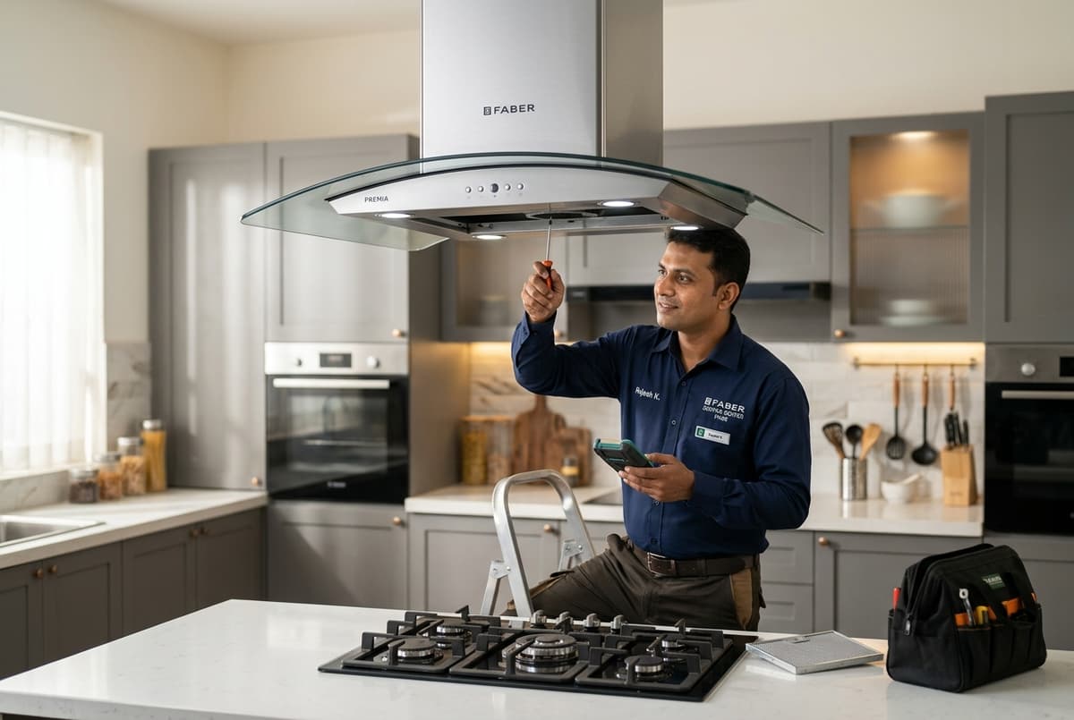 Faber kitchen chimney repair service technician Pune